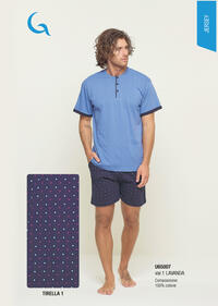 MEN'S PAJAMAS S/M U65007 Tellini S.r.l. Wholesale Clothing